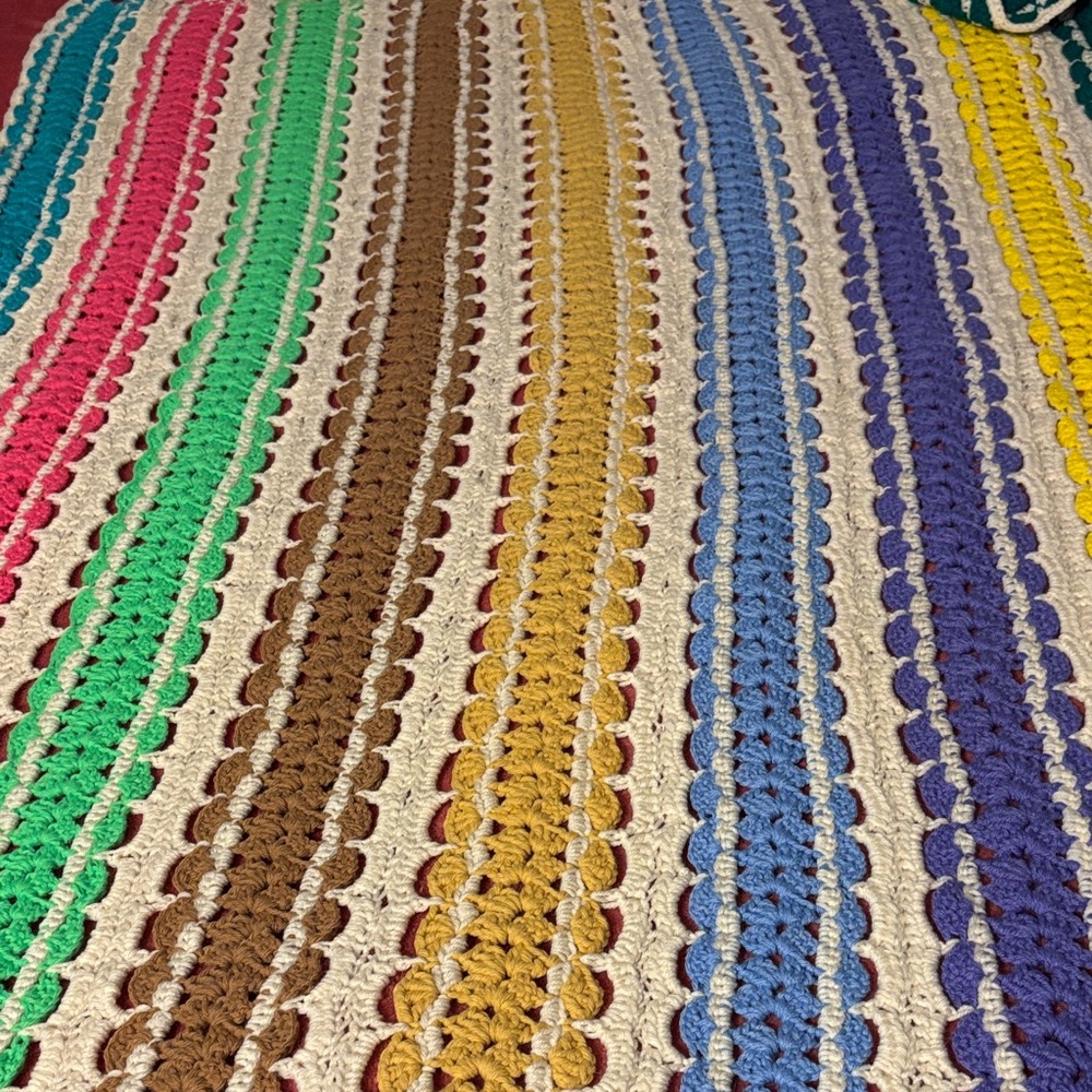 Colorful handmade Crochet Blanket